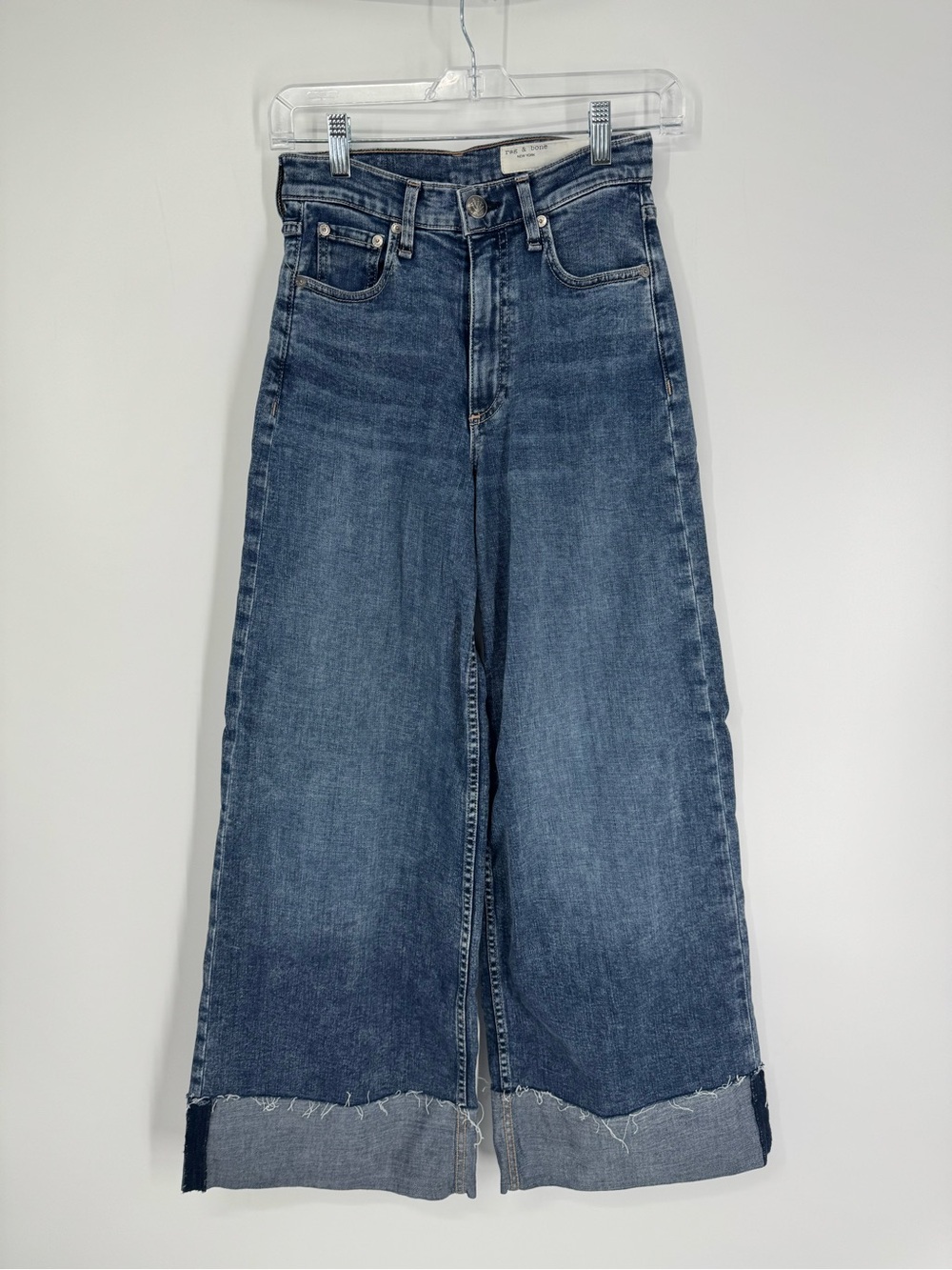 Rag & Bone Sofie High-Rise Ankle Ultra Wide Jeans - Size 24 - Picture 3 of 15